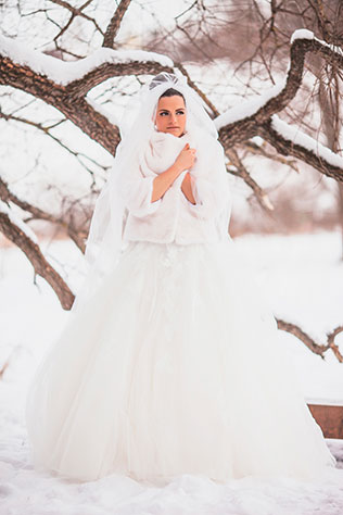 зимняя свадьба в стиле рок-н-ролл, фотосессия