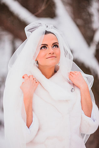 зимняя свадьба в стиле рок-н-ролл, фотосессия