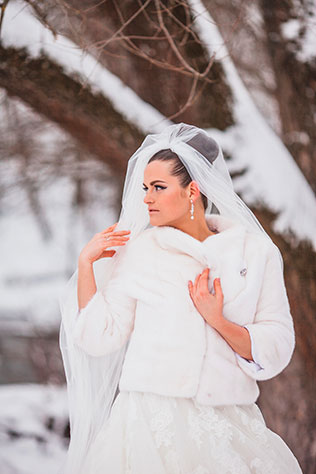 зимняя свадьба в стиле рок-н-ролл, фотосессия