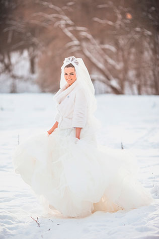 зимняя свадьба в стиле рок-н-ролл, фотосессия