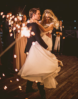 звёздная свадьба, бенгальские огни