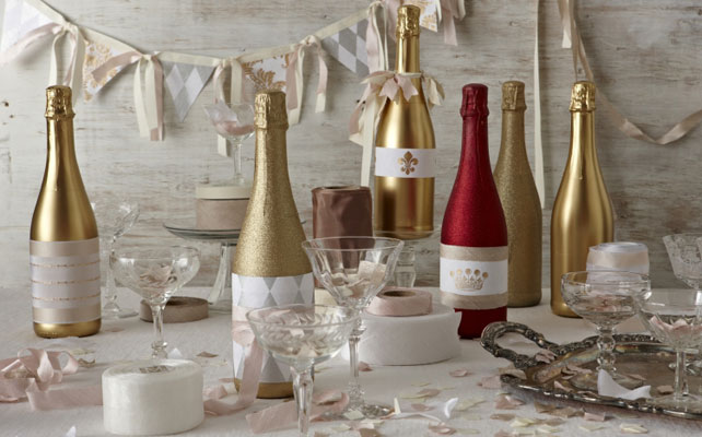 декор бутылки 