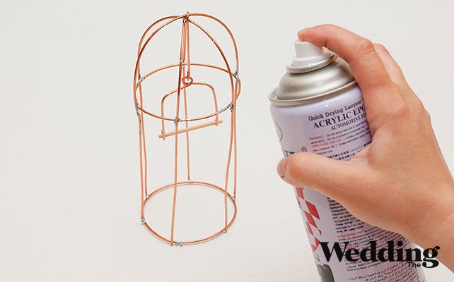 Как своими руками сделать винтажную клетку для декора свадьбы, покрасить клетку