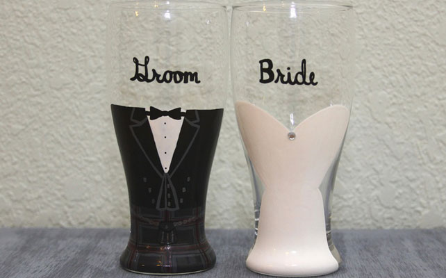 бокалы для молодоженов