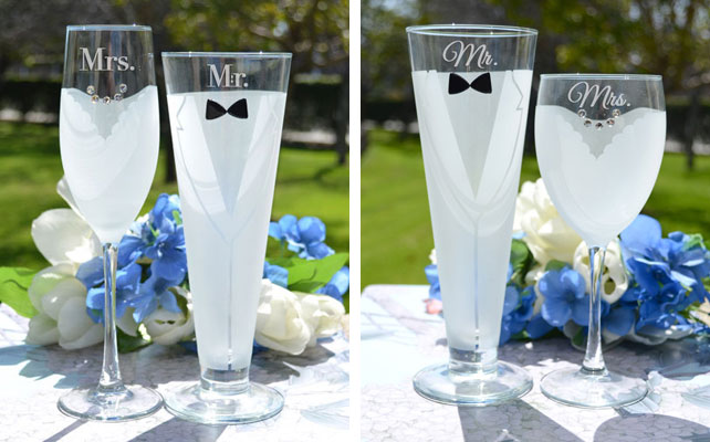бокалы для молодоженов