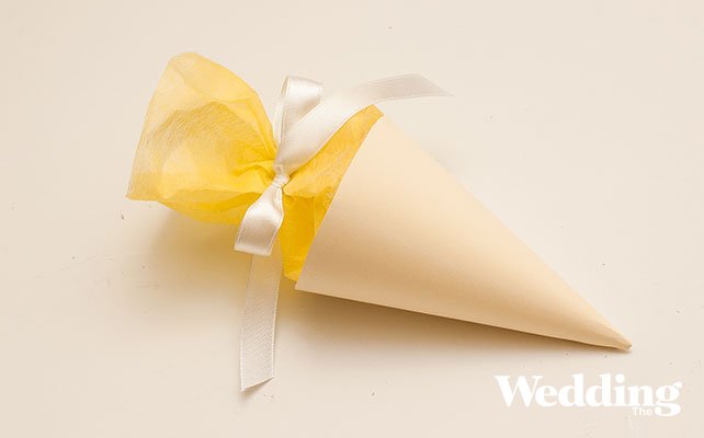 как сделать бонбоньерку-конус