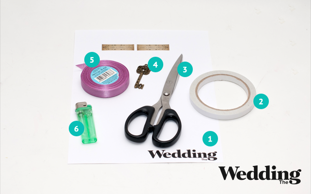 как сделать бонбоньерку-ключик, материалы изготовления