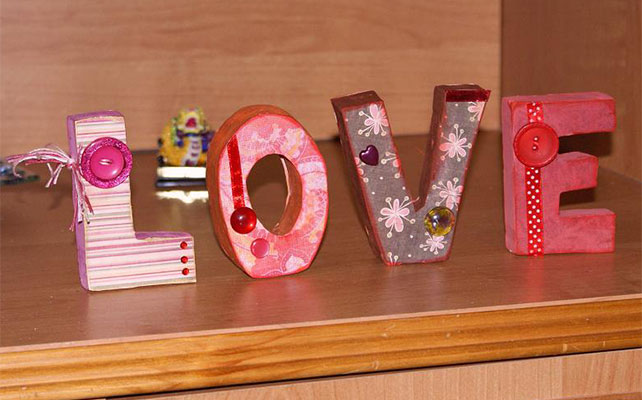 Объемные буквы для свадебного декора и фотосессии + Фото » Дизайн & Декор своими руками