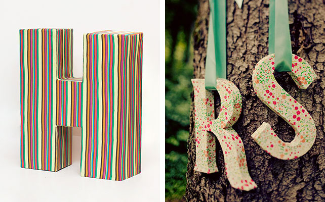 Как сделать гигантскую букву, обтянутую тканью, 