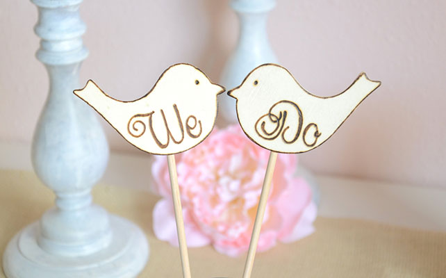 как сделать фигурки на торт в виде птичек из бумаги