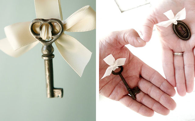 как сделать бутоньерку жениха с ключиком