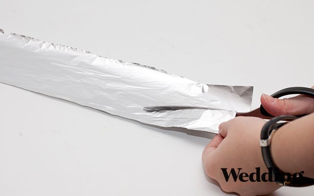 как сделать бумажный фонарик своими руками, нарезать фольгу