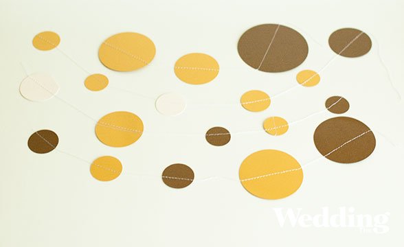 как сделать гирлянду из кружков