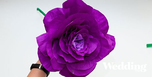 Как сделать гигантский бумажный цветок