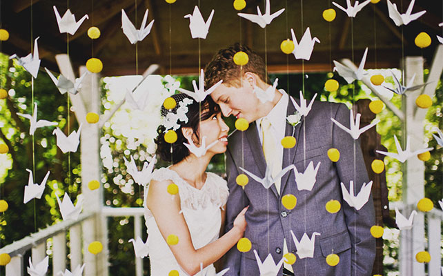 гирлянда из бумажных журавликов своими руками