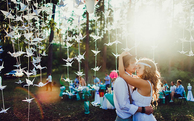 гирлянда из бумажных журавликов своими руками