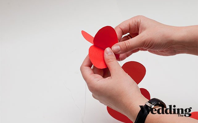 расправить сердечки