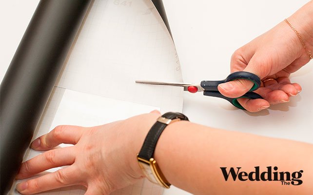 вырезать из пленки прямоугольник