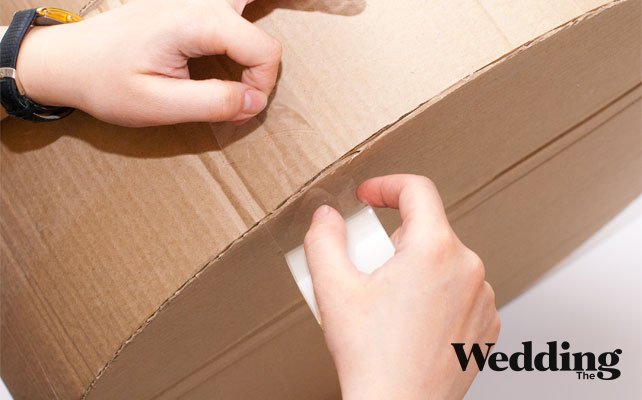 склеиваем торт