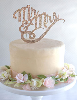 кейктопперы своими руками, надпись Mr & Mrs