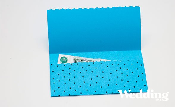 конверт для денег с цветком