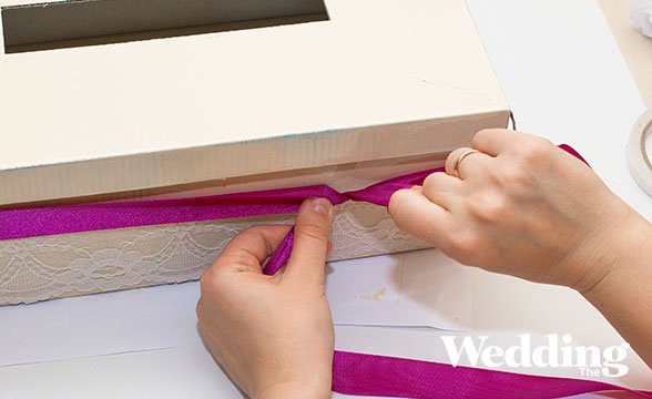 как самостоятельно сделать свадебную коробку для денеге