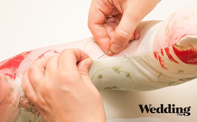 наполнить букву ватой