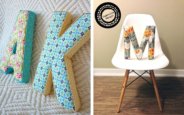 как сделать объемные мягкие буквы