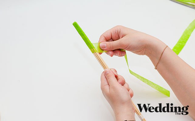 сделать стебель цветка