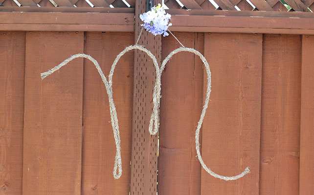 как самостоятельно сделать верёвочную надпись