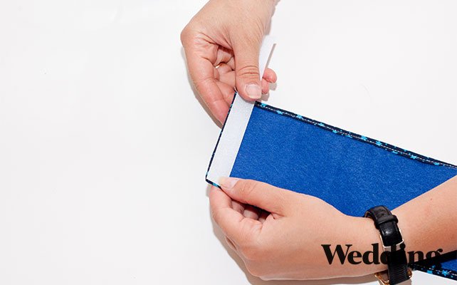 пришить липучку на разные концы чехольчика для стакана