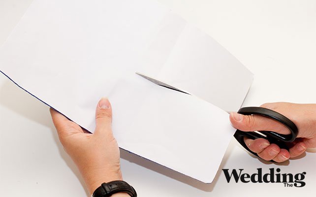 отрезать нужный размер фетра