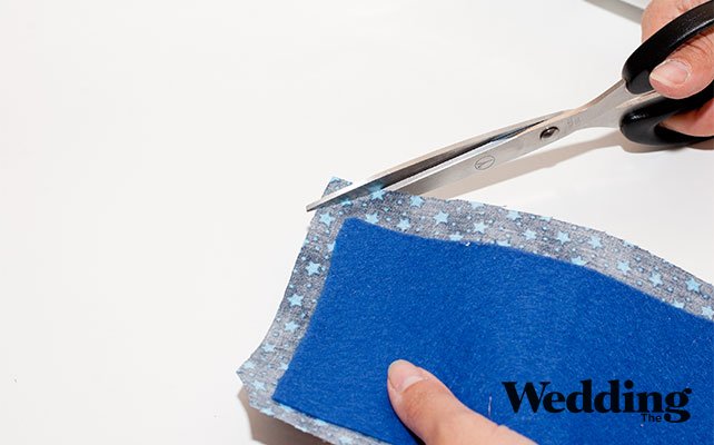 срезать уголочки на ткани