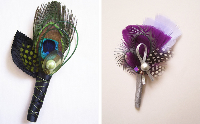 оригинальная бутоньерка для жениха