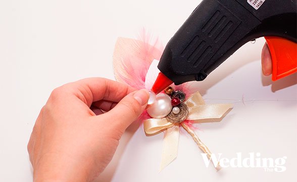 оригинальная бутоньерка для жениха