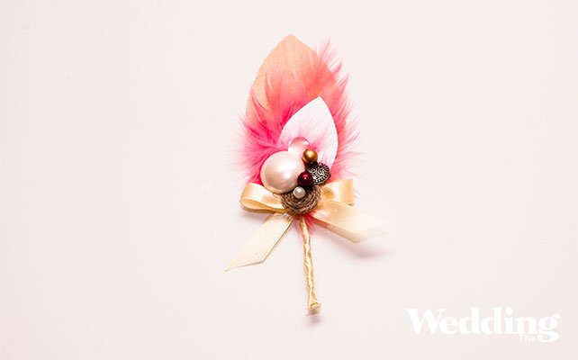 оригинальная бутоньерка для жениха