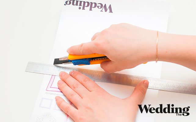 вырезаем шаблон для открытки