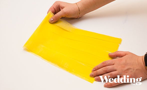 фотозона из бумажных гирлянд