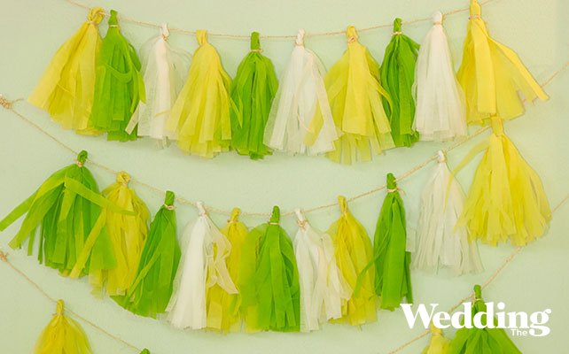 фотозона из гирлянд