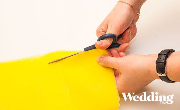 фотозона из бумажных гирлянд