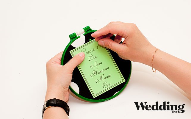 прикрепить шаблон к пяльцам