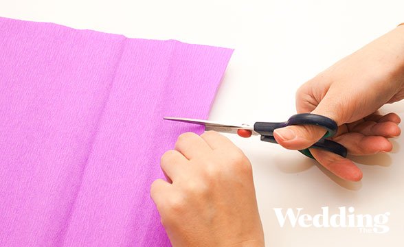 помпон из бумажных роз