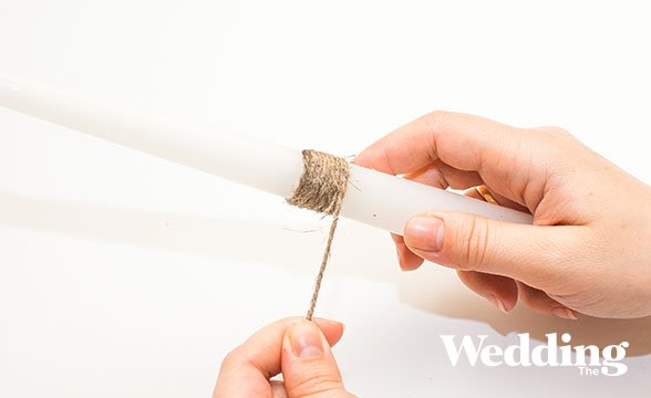 как украсить свечи в рустикальном стиле