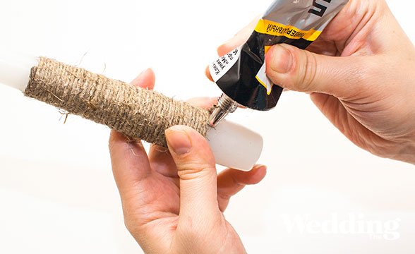 как украсить свечи в рустикальном стиле