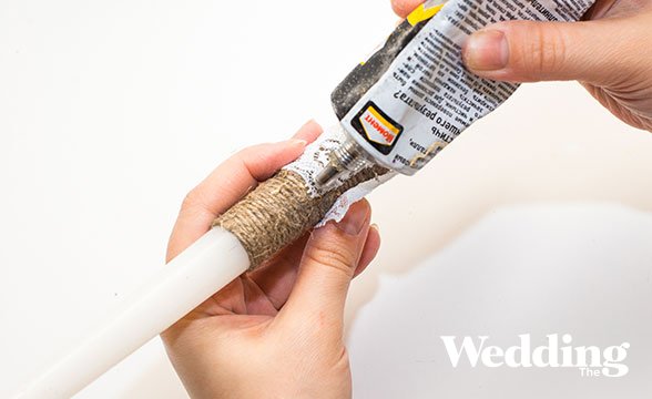 как украсить свечи в рустикальном стиле