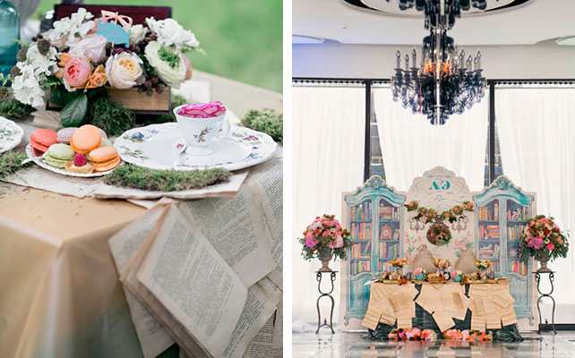 скатерть из книжных листов