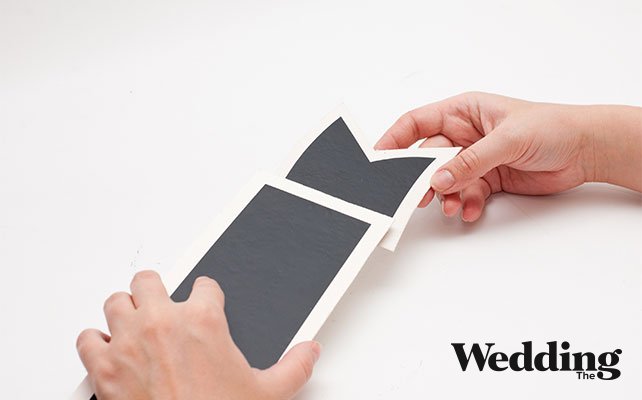 как сделать грифельную табличку «Сладкий стол», приклеить детали друг к другу