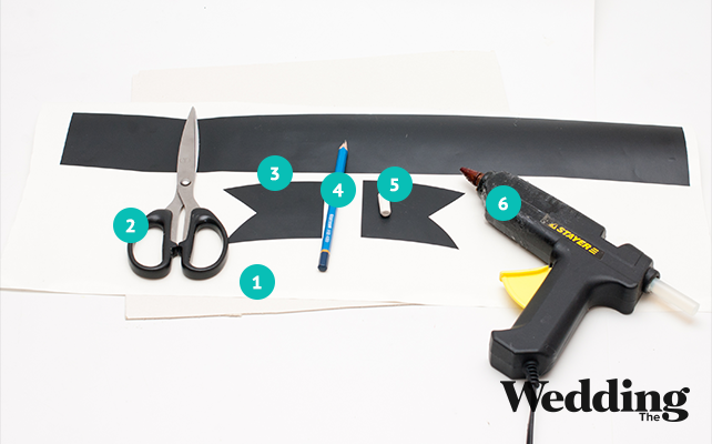 как сделать грифельную табличку «Сладкий стол», материалы для изготовления