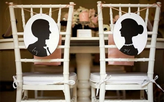 таблички на стулья молодоженов своими руками