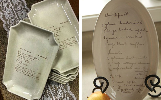 тарелка с буквами, расписная тарелка